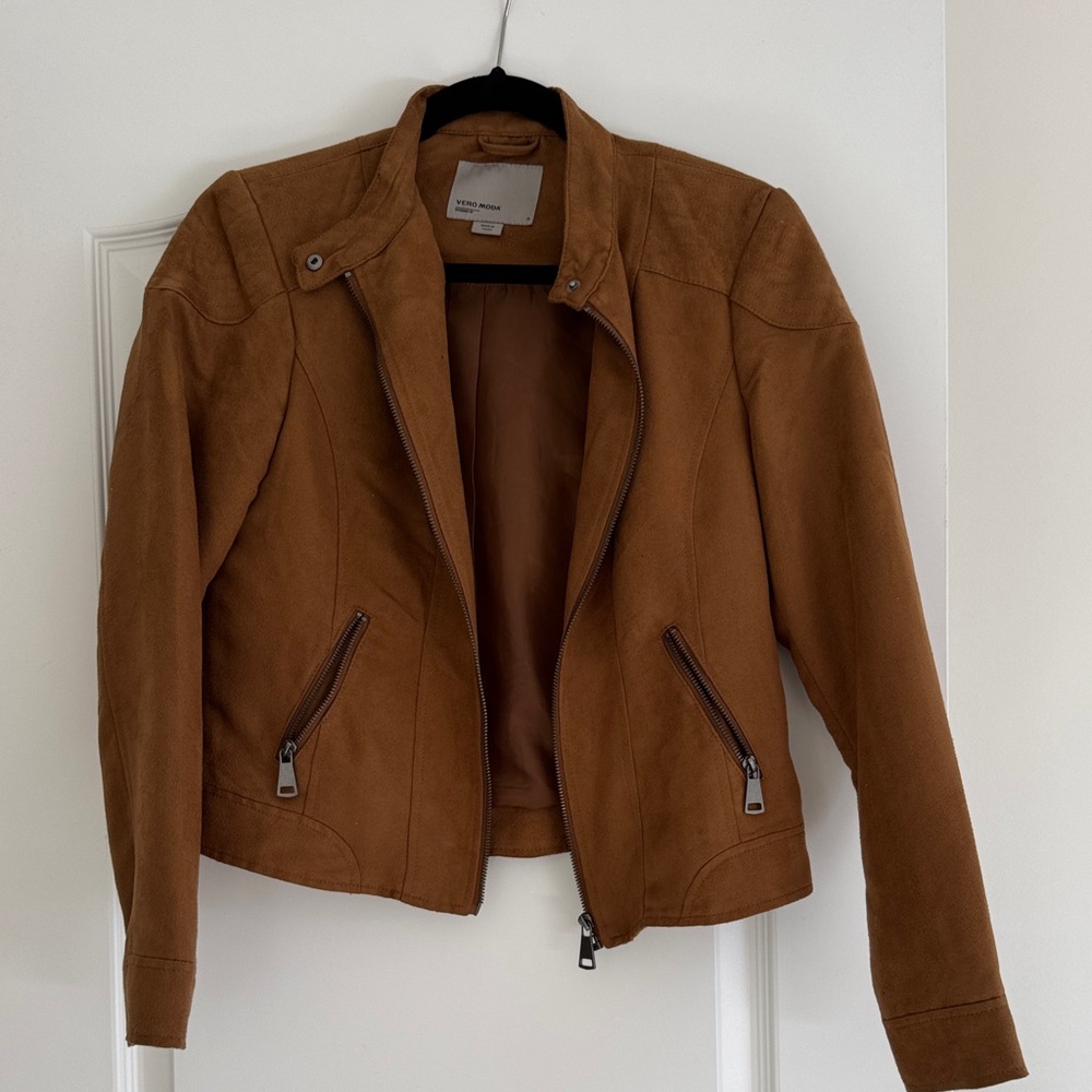 Vero Moda Tan Leather Jacket